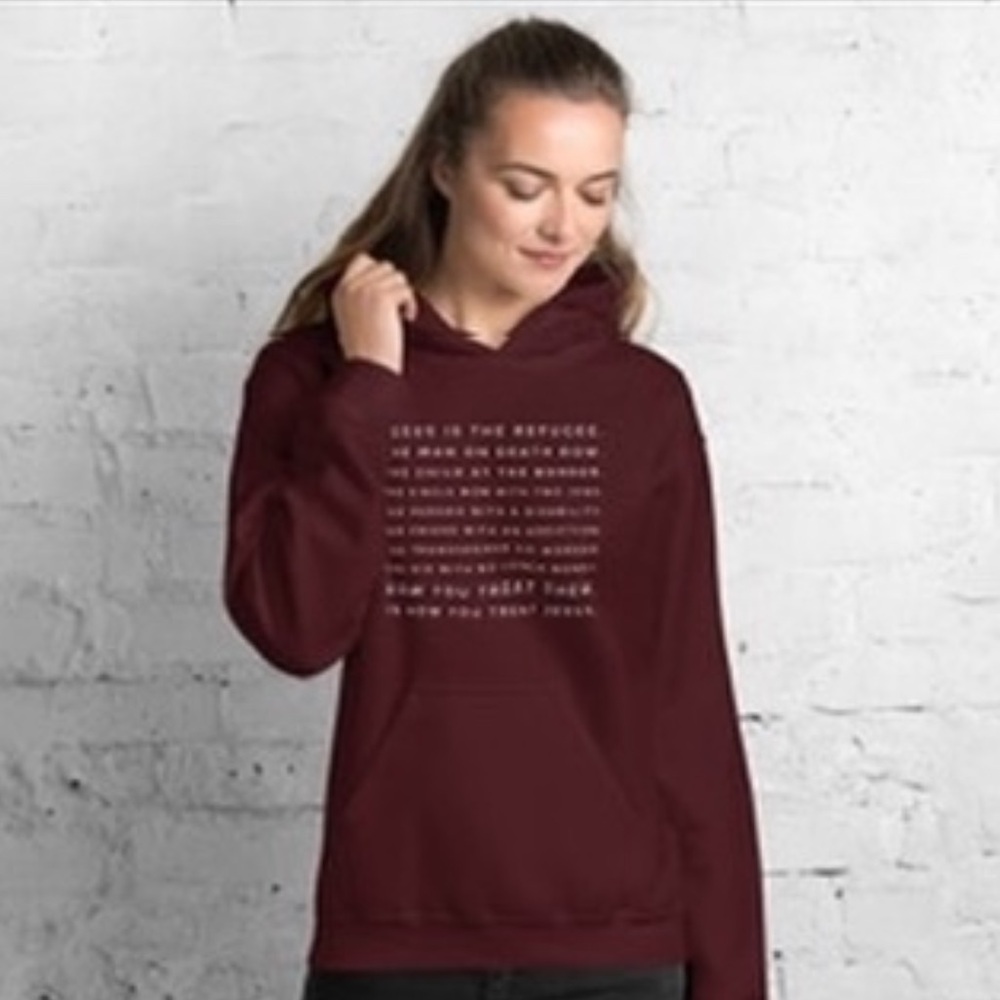 Maroon Graphic Hoodie